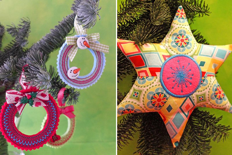 How to make decorative Christmas tree pendants (with free pattern)